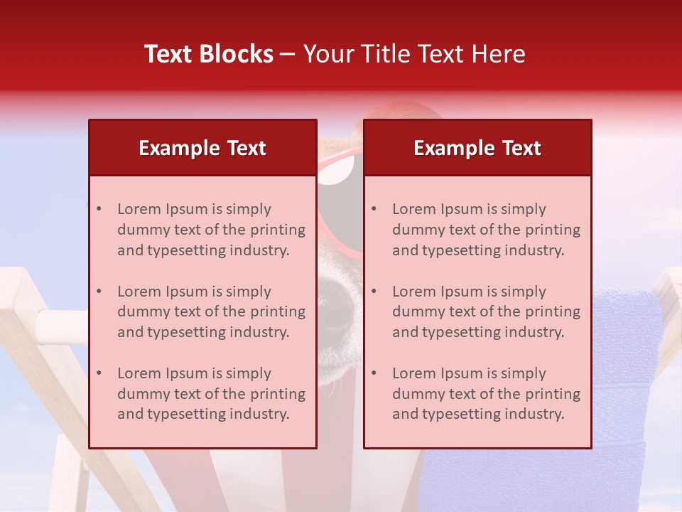Summertime Tropical Back PowerPoint Template