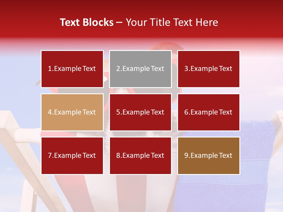 Summertime Tropical Back PowerPoint Template