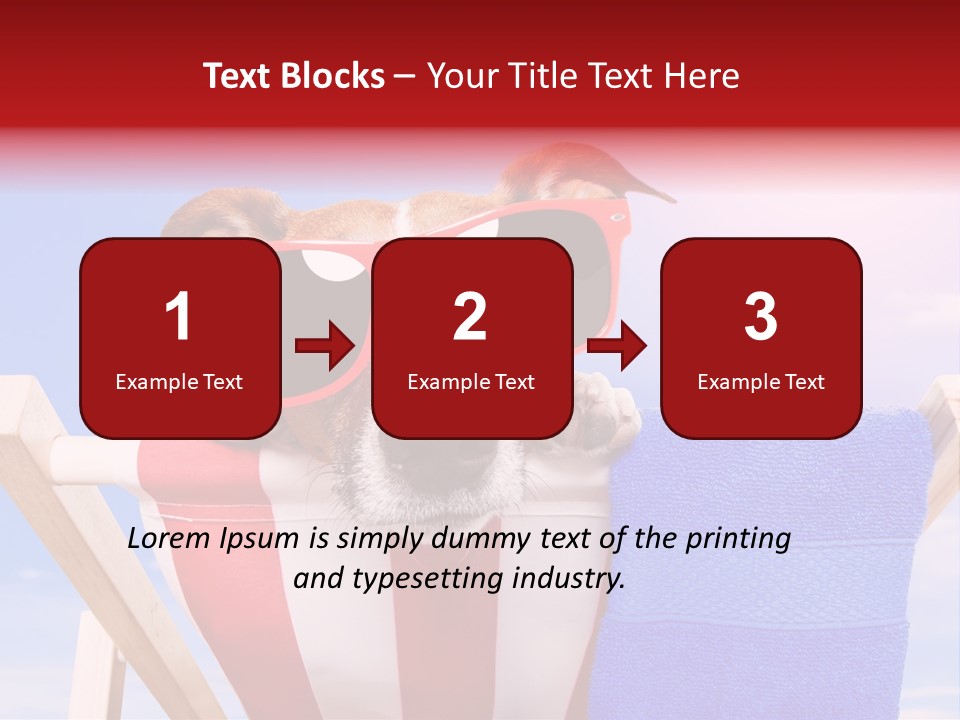 Summertime Tropical Back PowerPoint Template