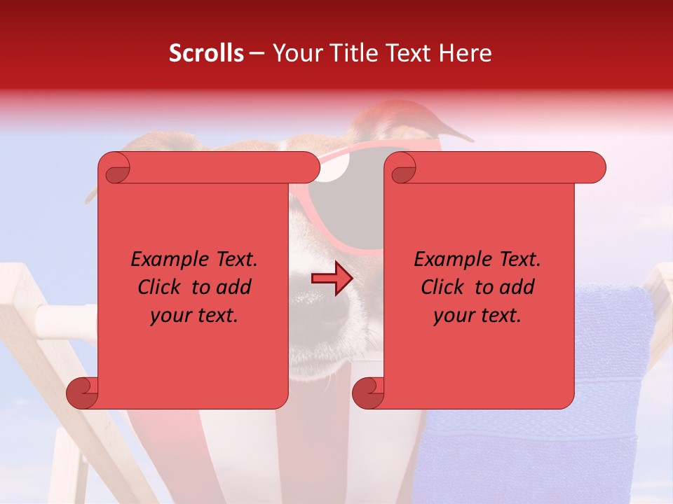 Summertime Tropical Back PowerPoint Template