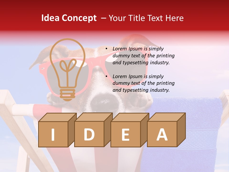 Summertime Tropical Back PowerPoint Template