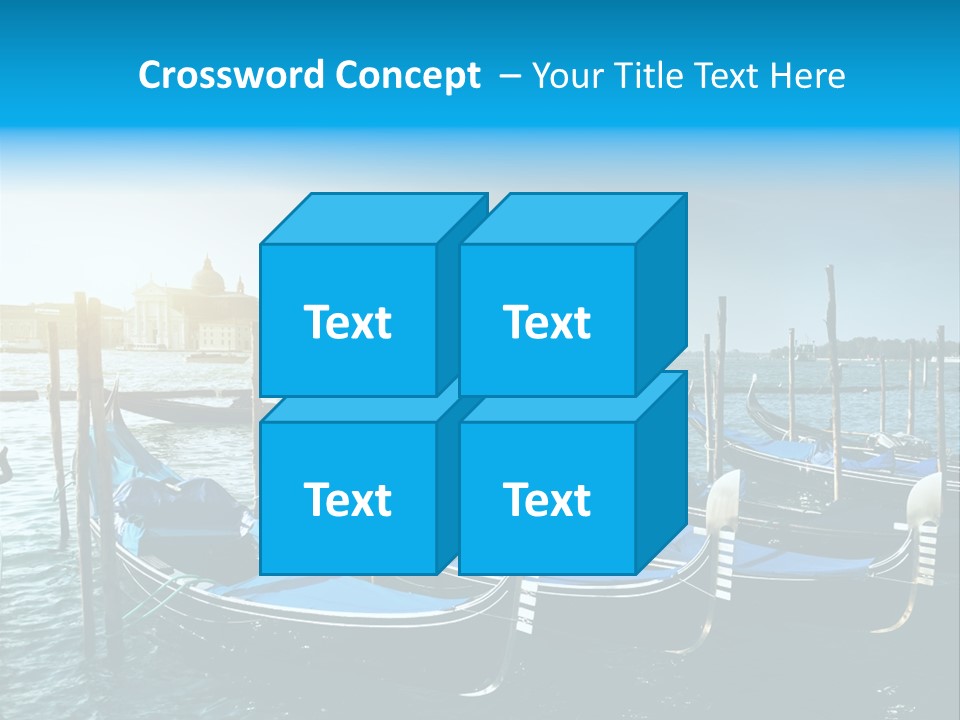 Blue Venetian Water PowerPoint Template