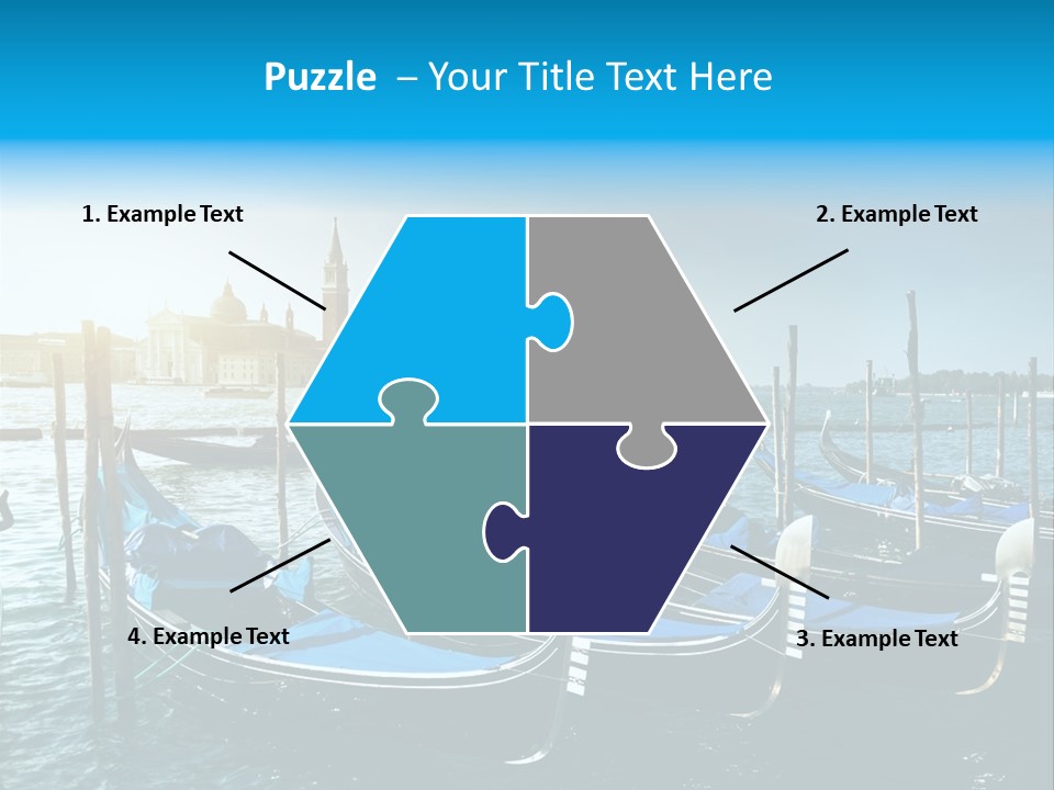 Blue Venetian Water PowerPoint Template