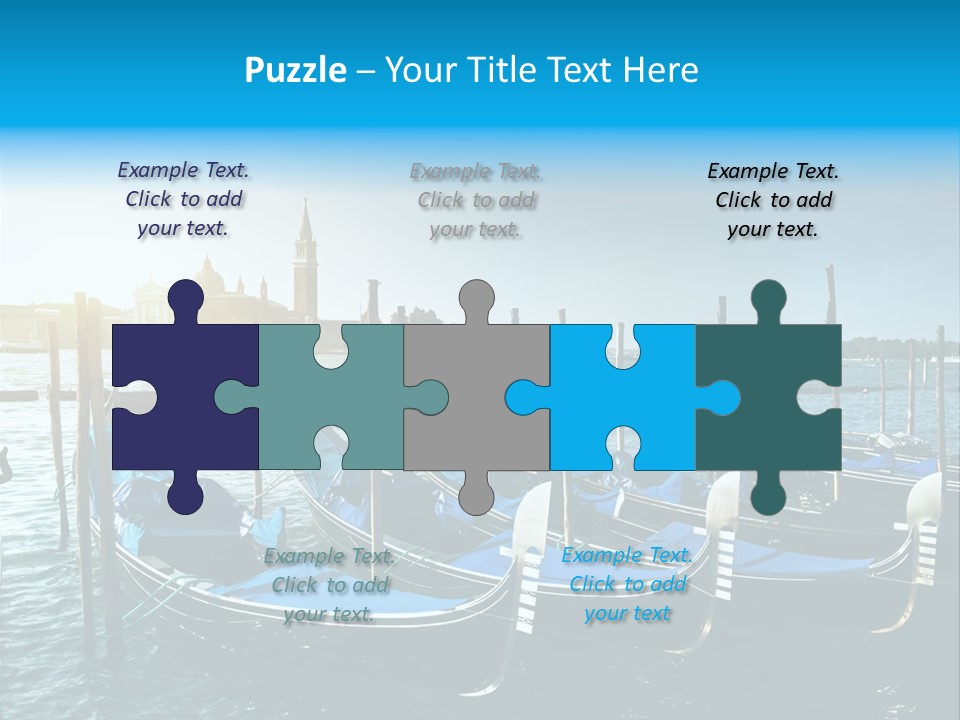 Blue Venetian Water PowerPoint Template
