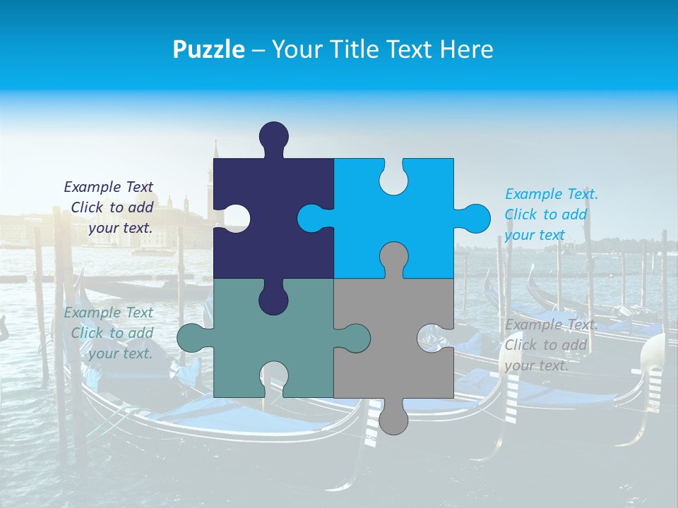 Blue Venetian Water PowerPoint Template