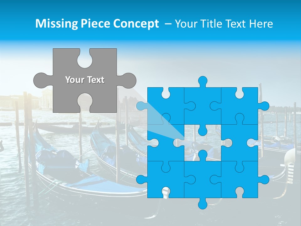 Blue Venetian Water PowerPoint Template