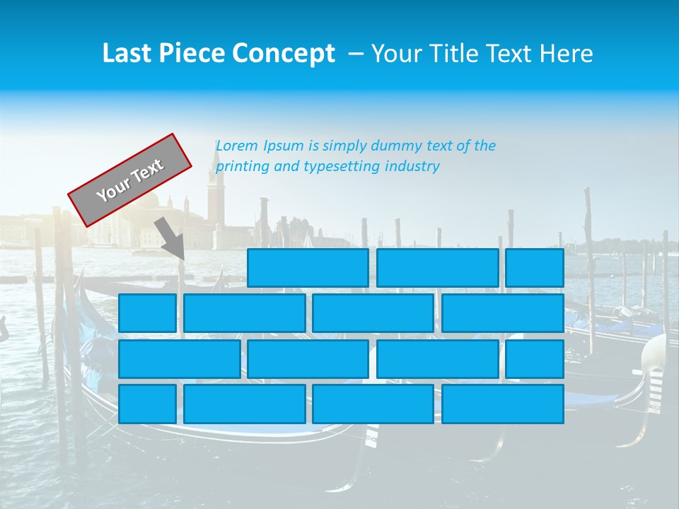 Blue Venetian Water PowerPoint Template