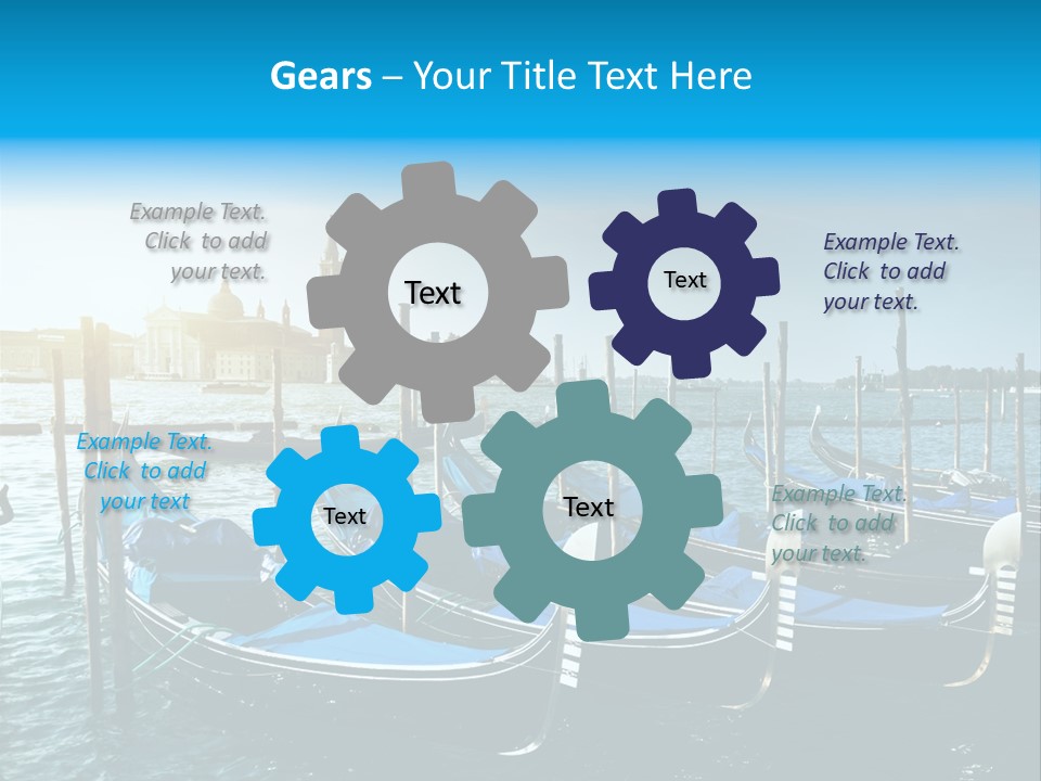 Blue Venetian Water PowerPoint Template