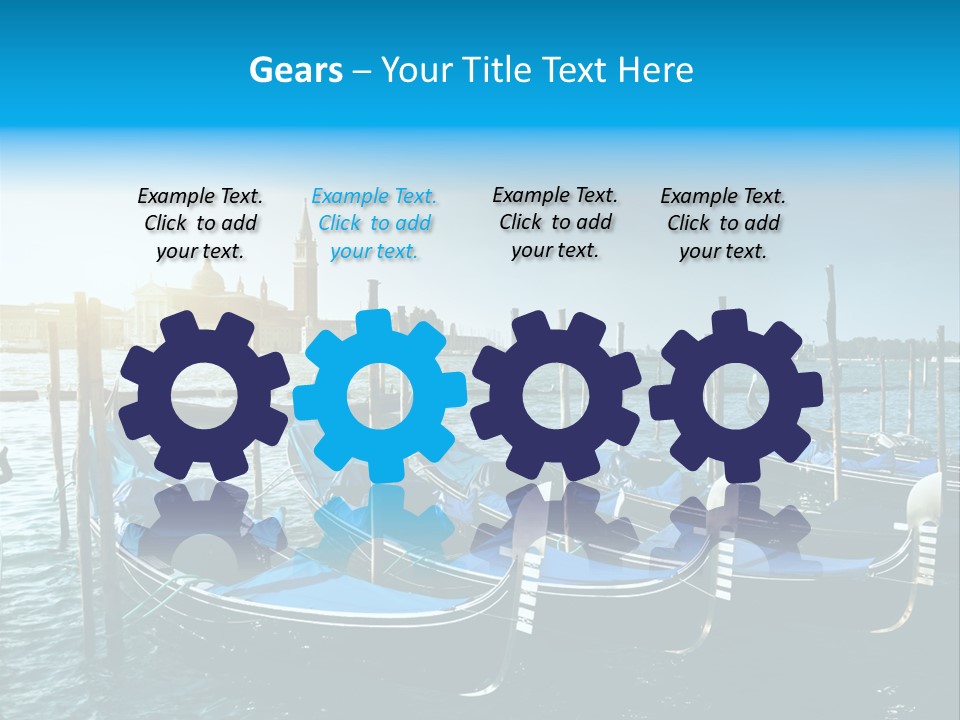 Blue Venetian Water PowerPoint Template