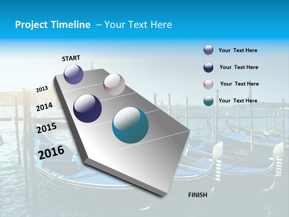 Blue Venetian Water PowerPoint Template