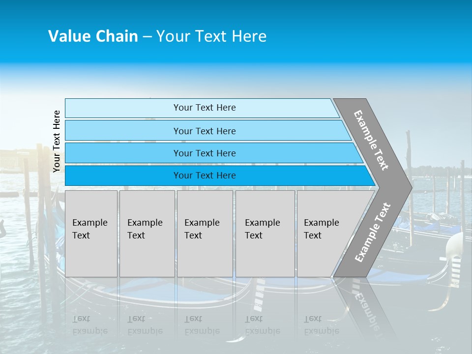 Blue Venetian Water PowerPoint Template