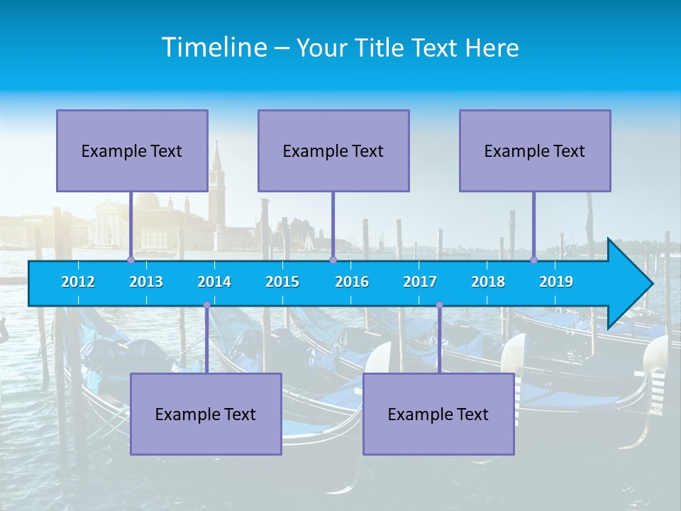Blue Venetian Water PowerPoint Template