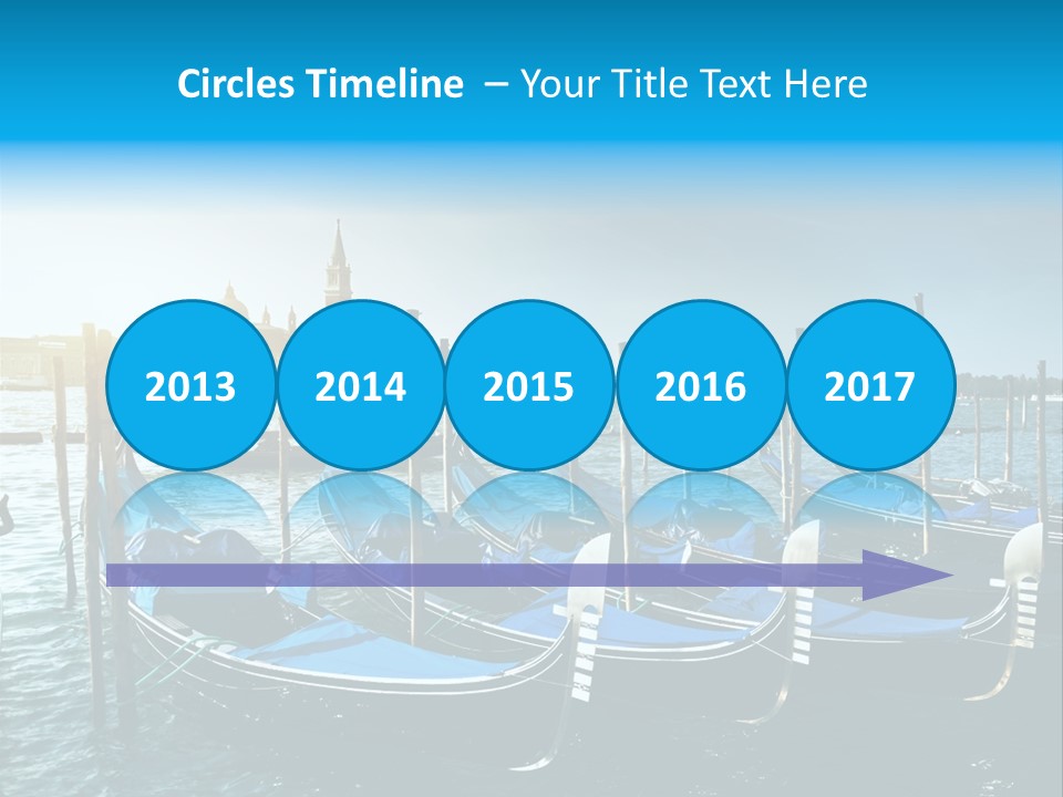 Blue Venetian Water PowerPoint Template