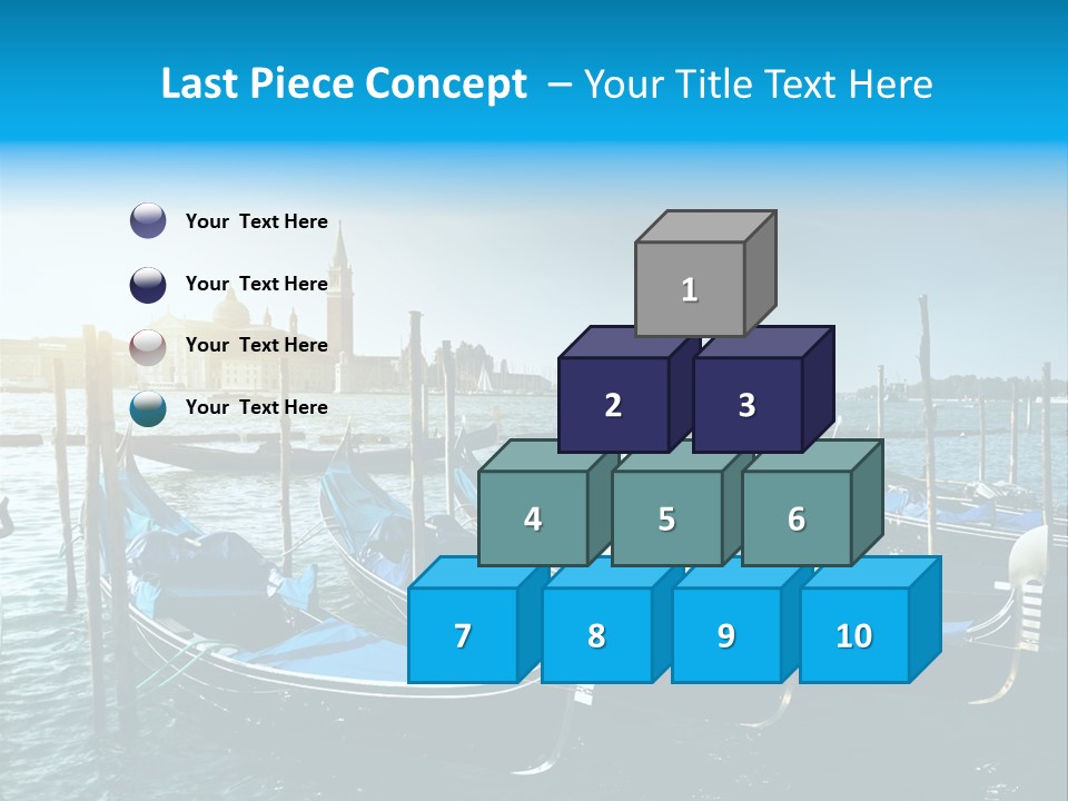 Blue Venetian Water PowerPoint Template