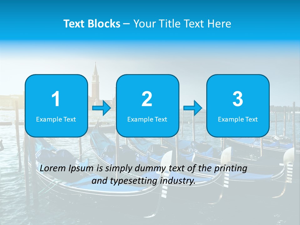 Blue Venetian Water PowerPoint Template