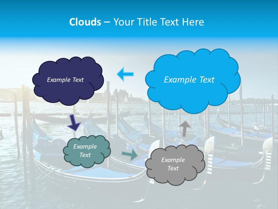 Blue Venetian Water PowerPoint Template