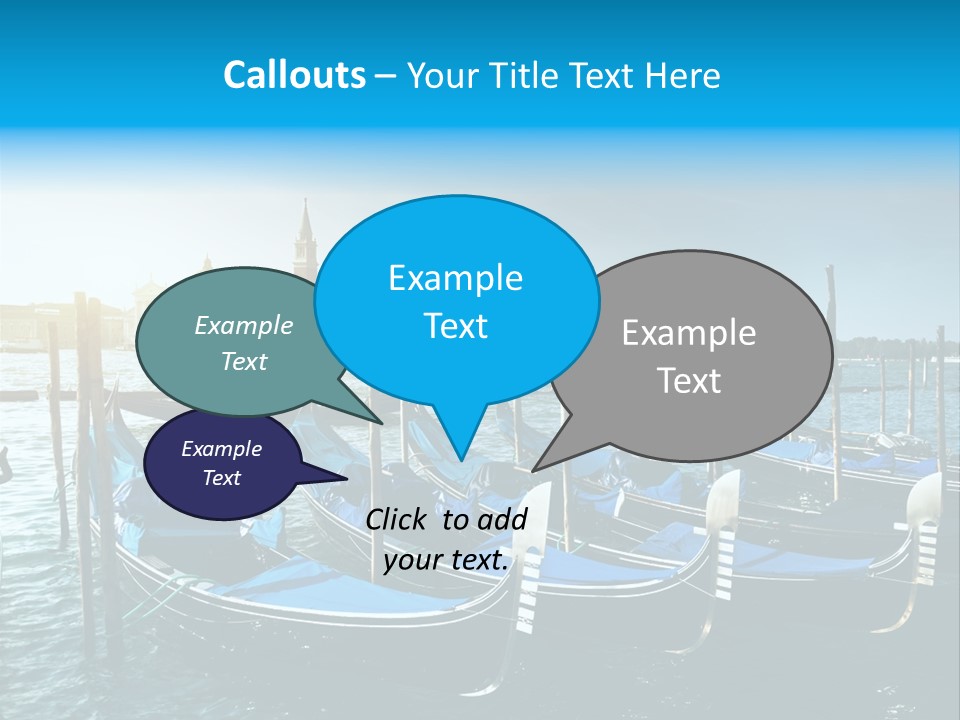 Blue Venetian Water PowerPoint Template