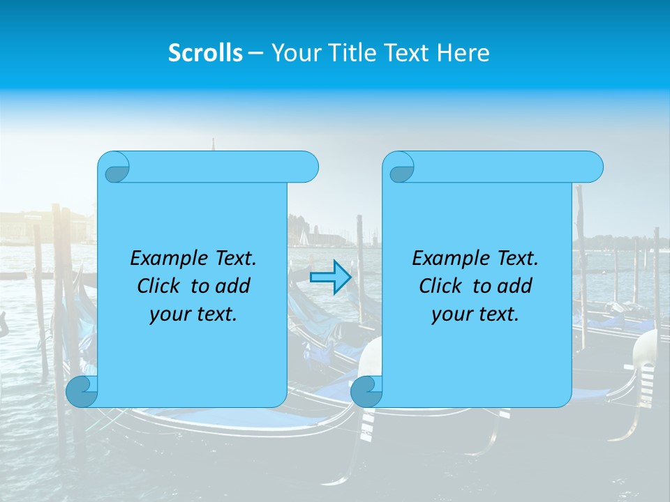 Blue Venetian Water PowerPoint Template