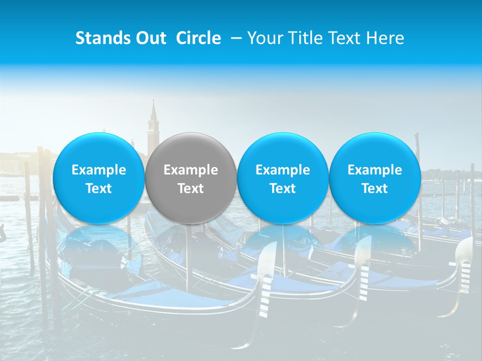 Blue Venetian Water PowerPoint Template