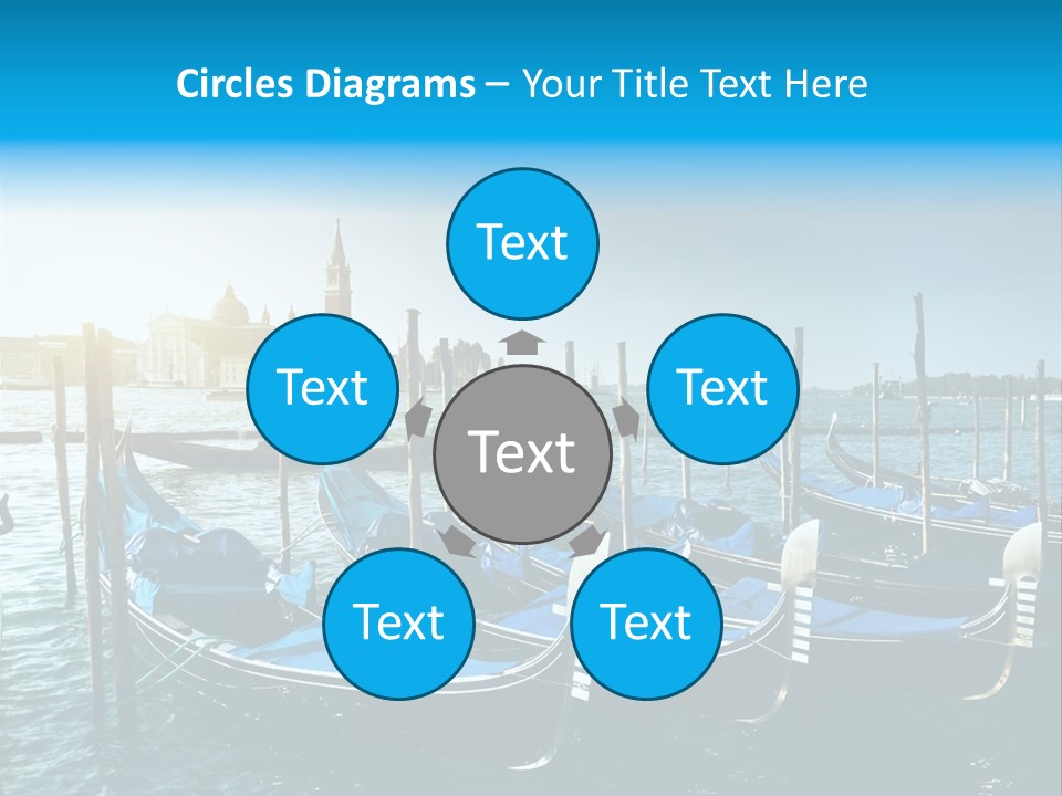 Blue Venetian Water PowerPoint Template
