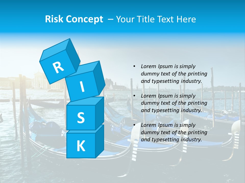 Blue Venetian Water PowerPoint Template