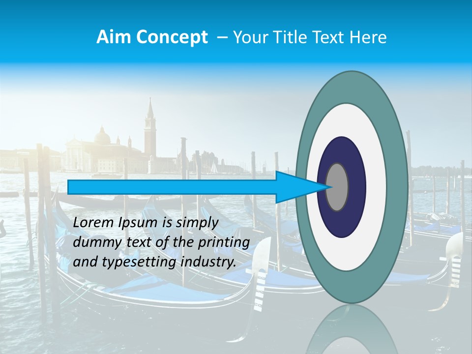 Blue Venetian Water PowerPoint Template