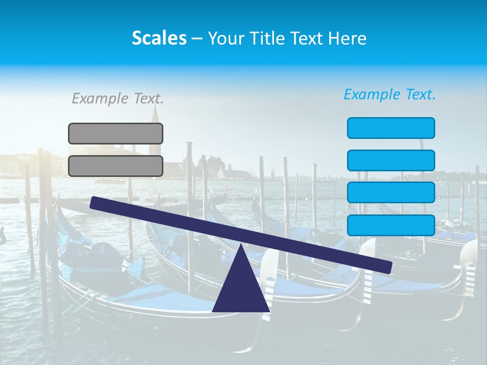 Blue Venetian Water PowerPoint Template