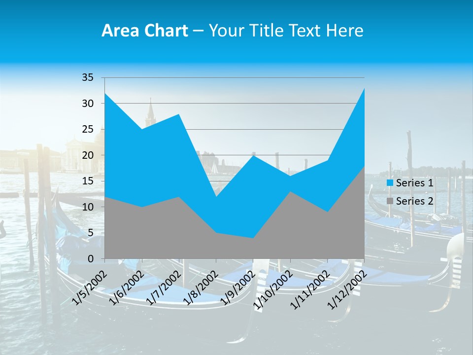 Blue Venetian Water PowerPoint Template