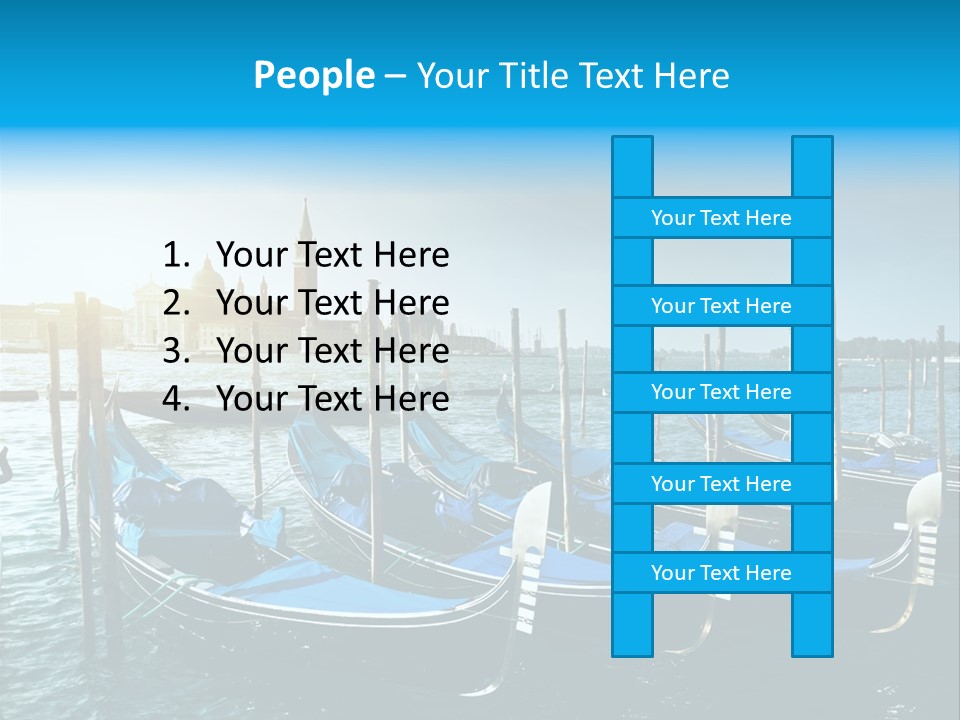 Blue Venetian Water PowerPoint Template