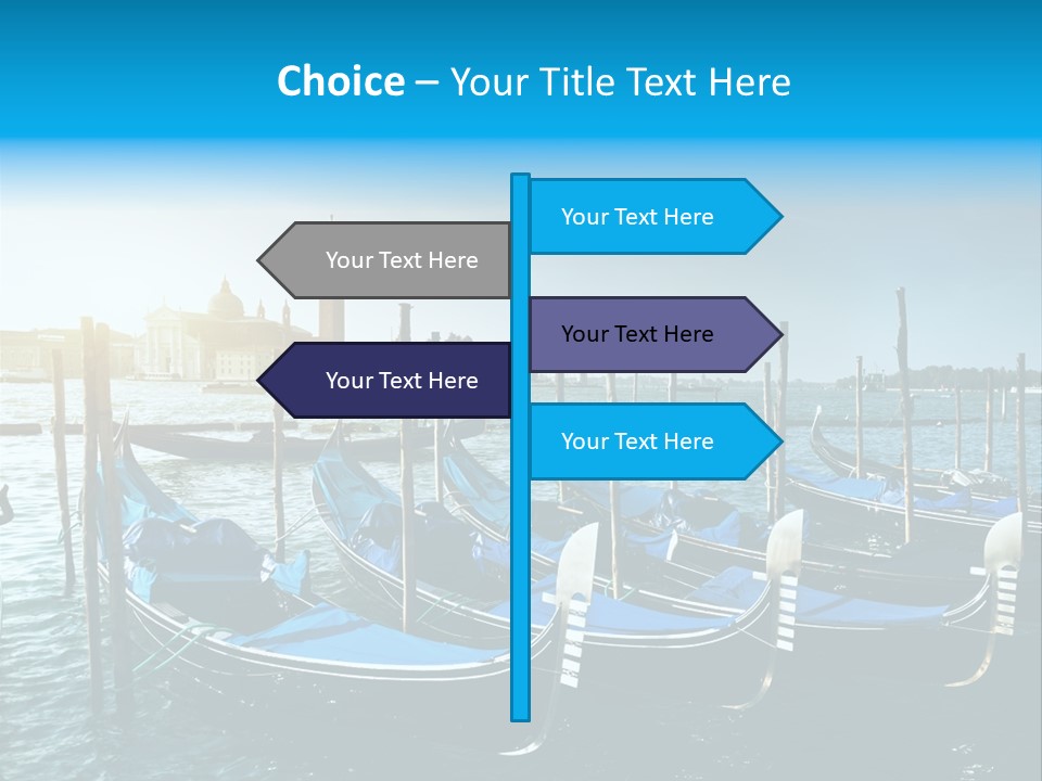 Blue Venetian Water PowerPoint Template