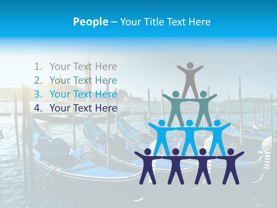 Blue Venetian Water PowerPoint Template