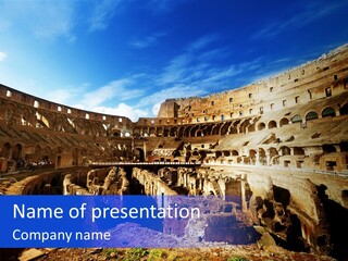 Amphitheatre Colloseum Big PowerPoint Template