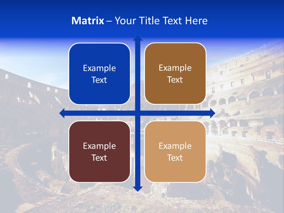 Amphitheatre Colloseum Big PowerPoint Template