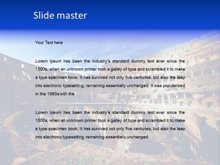 Amphitheatre Colloseum Big PowerPoint Template