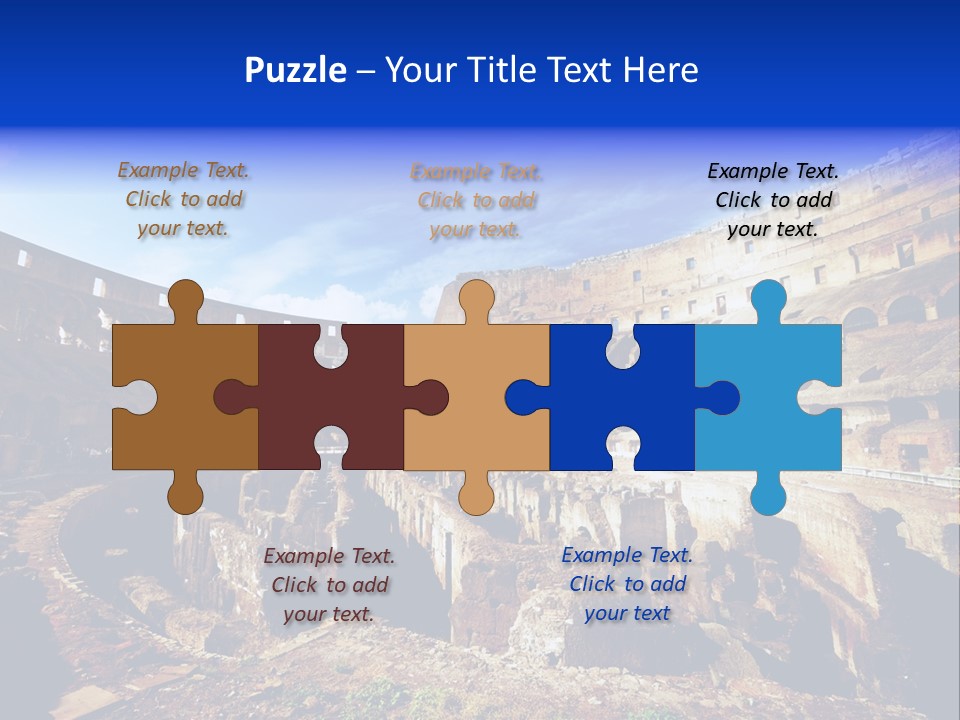 Amphitheatre Colloseum Big PowerPoint Template