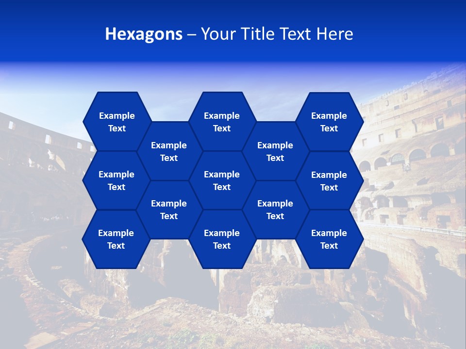 Amphitheatre Colloseum Big PowerPoint Template