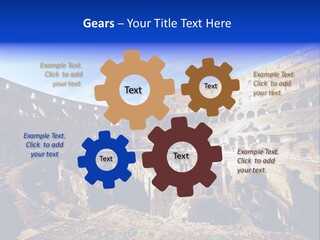 Amphitheatre Colloseum Big PowerPoint Template