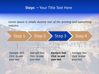 Amphitheatre Colloseum Big PowerPoint Template
