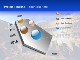 Amphitheatre Colloseum Big PowerPoint Template
