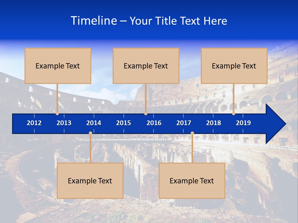 Amphitheatre Colloseum Big PowerPoint Template