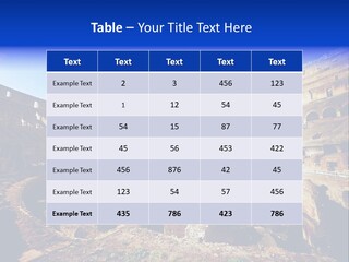 Amphitheatre Colloseum Big PowerPoint Template