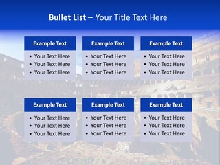Amphitheatre Colloseum Big PowerPoint Template