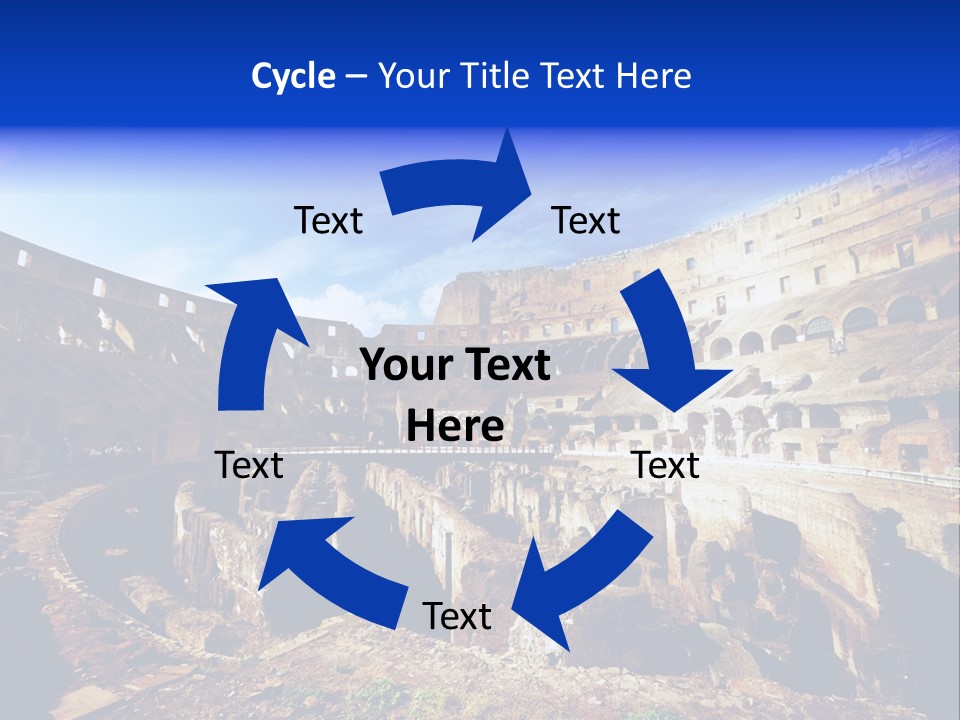 Amphitheatre Colloseum Big PowerPoint Template