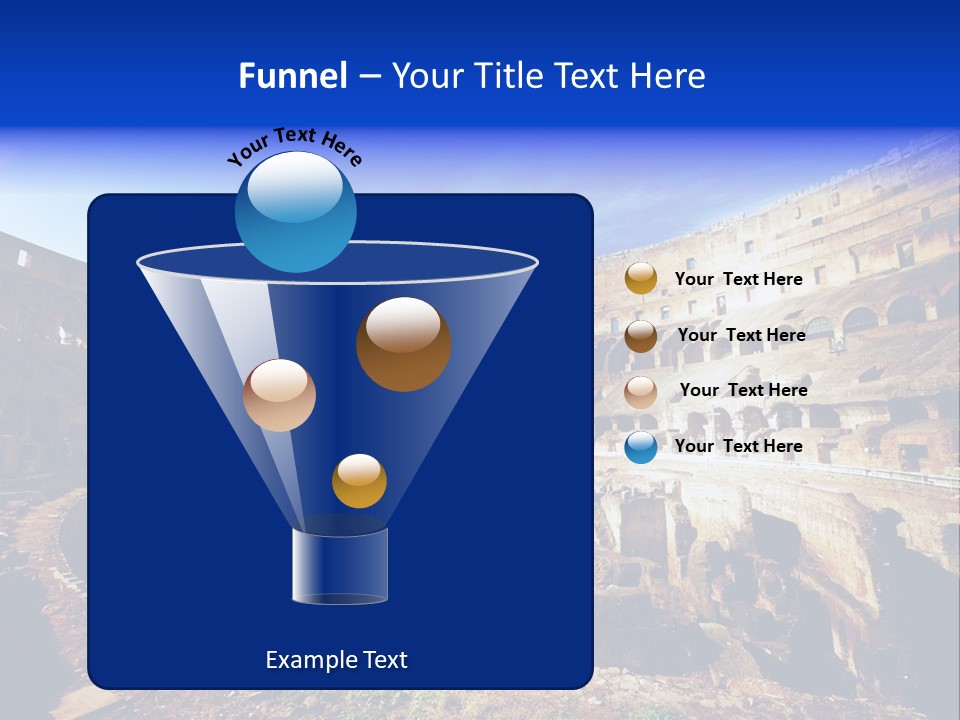 Amphitheatre Colloseum Big PowerPoint Template