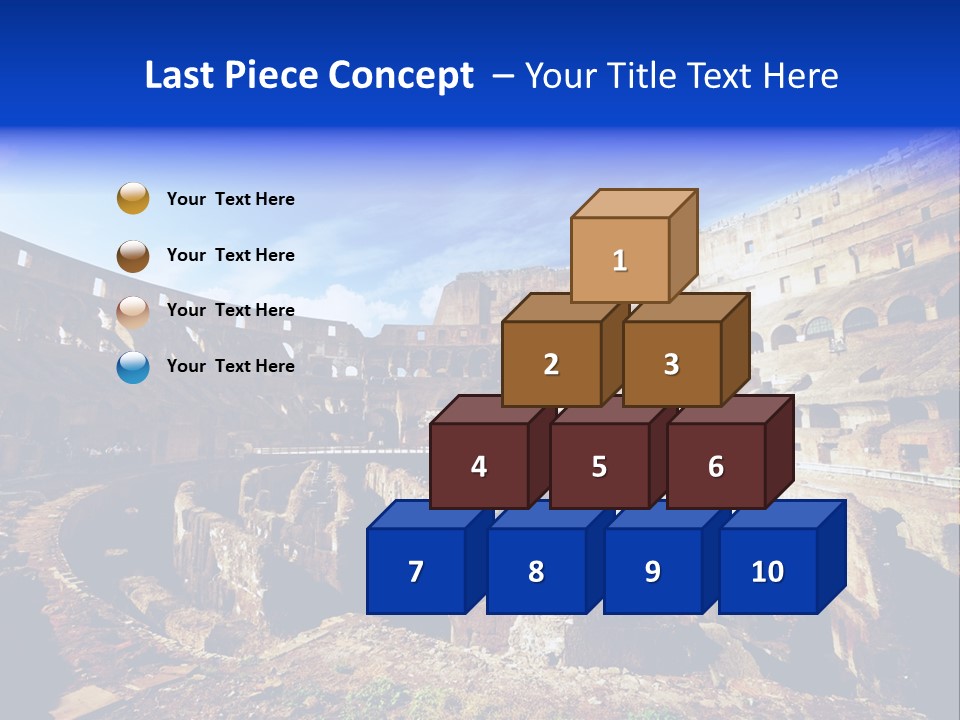 Amphitheatre Colloseum Big PowerPoint Template