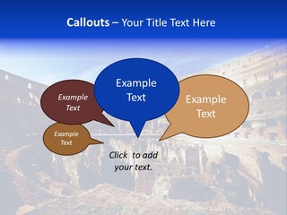 Amphitheatre Colloseum Big PowerPoint Template