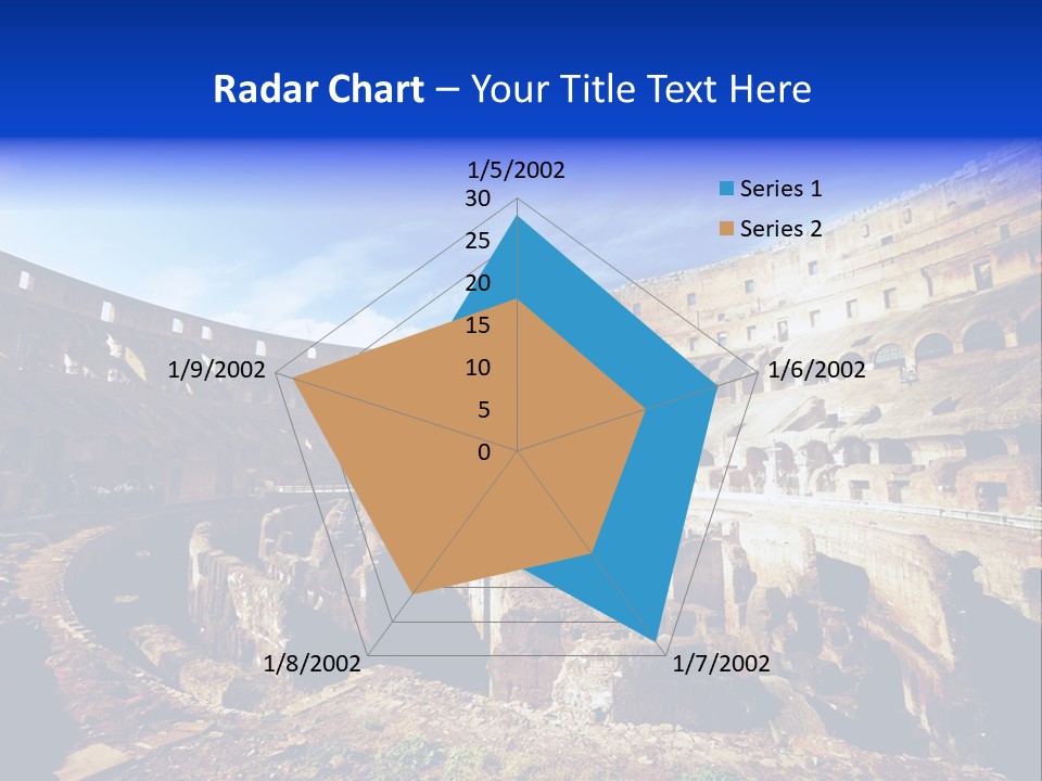 Amphitheatre Colloseum Big PowerPoint Template