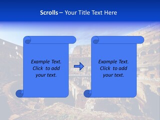 Amphitheatre Colloseum Big PowerPoint Template