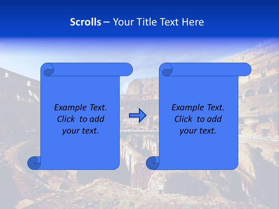 Amphitheatre Colloseum Big PowerPoint Template