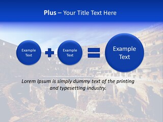 Amphitheatre Colloseum Big PowerPoint Template